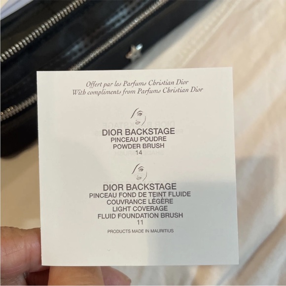 Dior Makeup Toiletry Bag w/Brush Set GWP - Picture 13 of 15